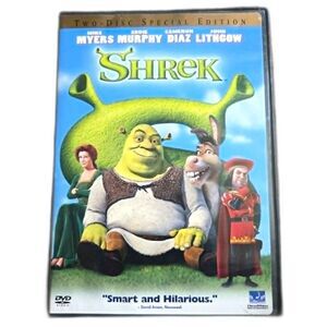 Shrek DVD (2001) DreamWorks Animated Family Comedy Movie